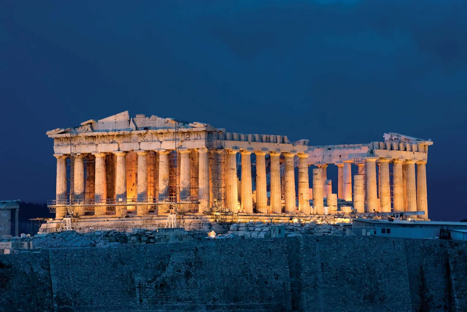 Acropolis Exterior at Night